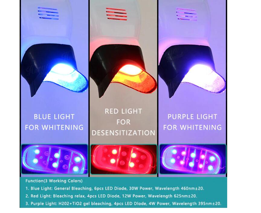 歯科用ホワイトニング機器 赤青紫三色光源 （テーブルに取り付け可能）